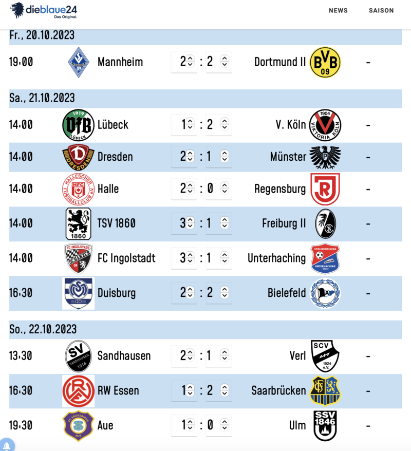 Liveticker: TSV 1860 München - SC Freiburg II (12.Spieltag)